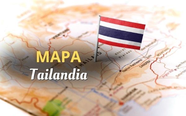 Mapa turístico de Tailandia por regiones y sus atractivos