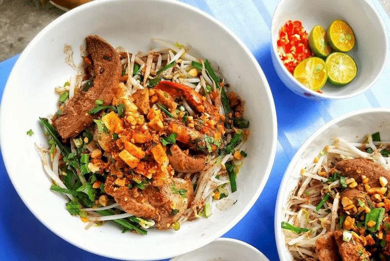 Hu Tieu Kho (Hu Tieu seco) es uno de los tipos de fideos para las personas a las que no les gusta comer sopas