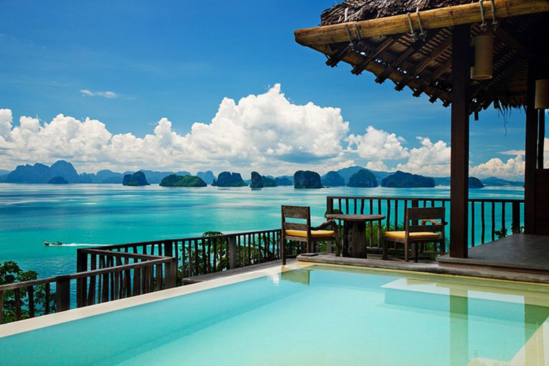 hotel de lujo en bahia phang nga
