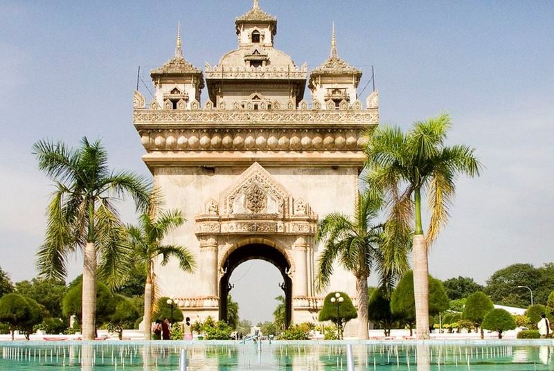 vietnam o laos - capital vientiane de laos