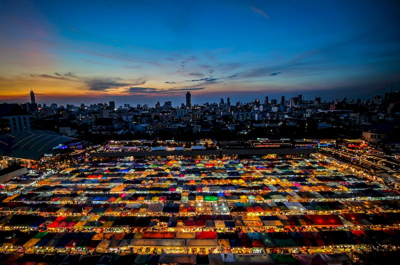mercado nocturno chatuchak bangkok