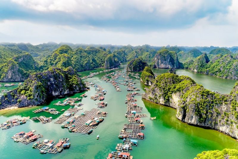 La bahía de Lan Ha está cerca de la isla de Cat Ba. Foto: internet