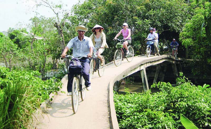 can tho - paseo en bicicleta
