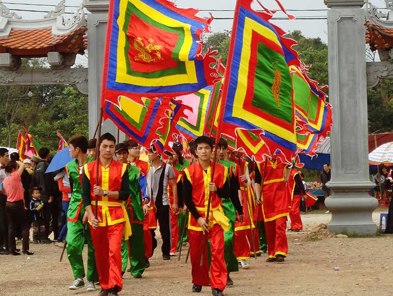 bandera en templos