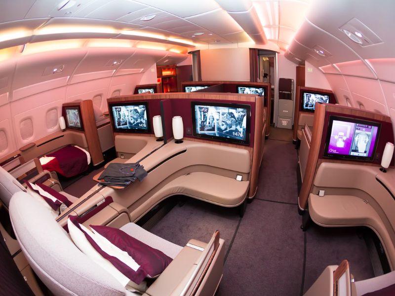 mejores aerolineas - Skytrax Awards - Cabina Business de Qatar Airways