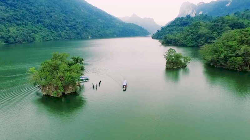 vietnam del norte - lago de ba be