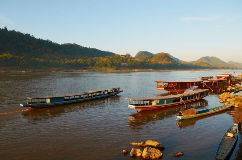 laos o camboya - rio mekong en laos