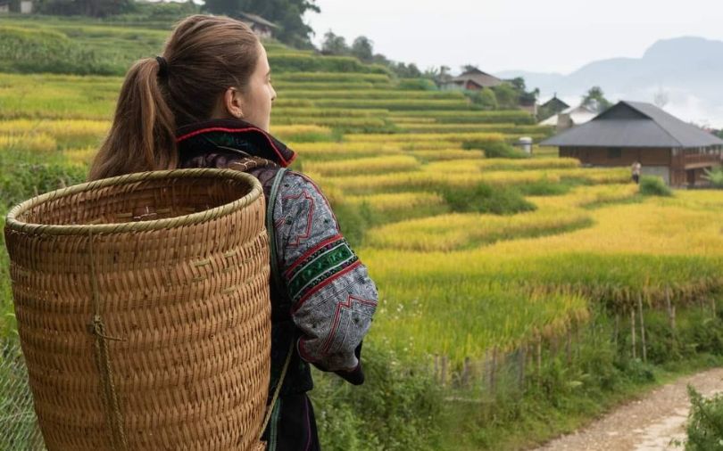 valle muong hoa - turistas