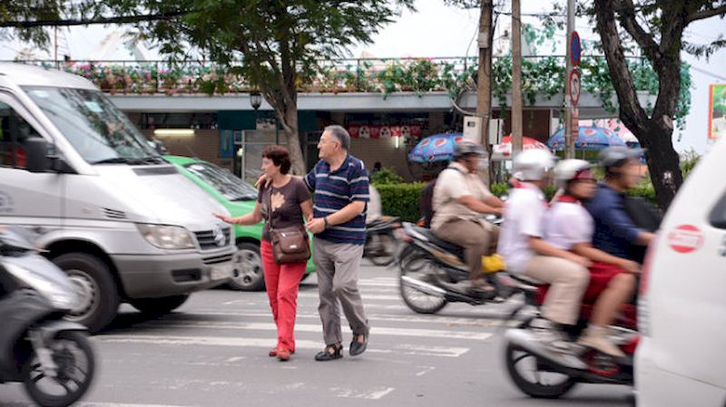 cuidado con el tráfico de vietnam