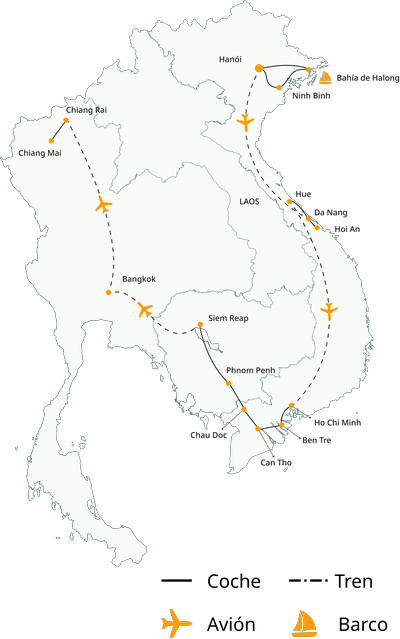 Viaje a Vietnam, Camboya y Tailandia en 21 días