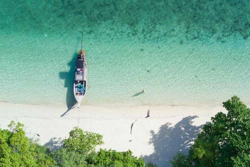 Una playa hermosa en Krabi