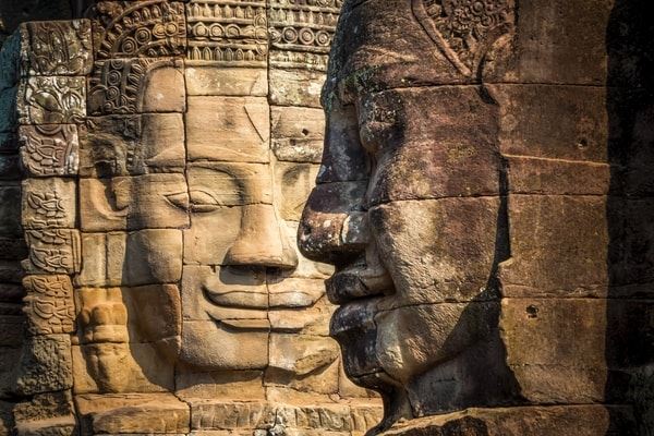El Templo Bayón, famoso por sus más de 200 caras sonrientes
