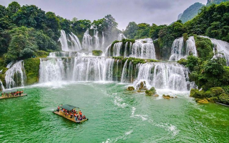 Exploración de una de las cascadas más grandes del mundo, Ban Gioc